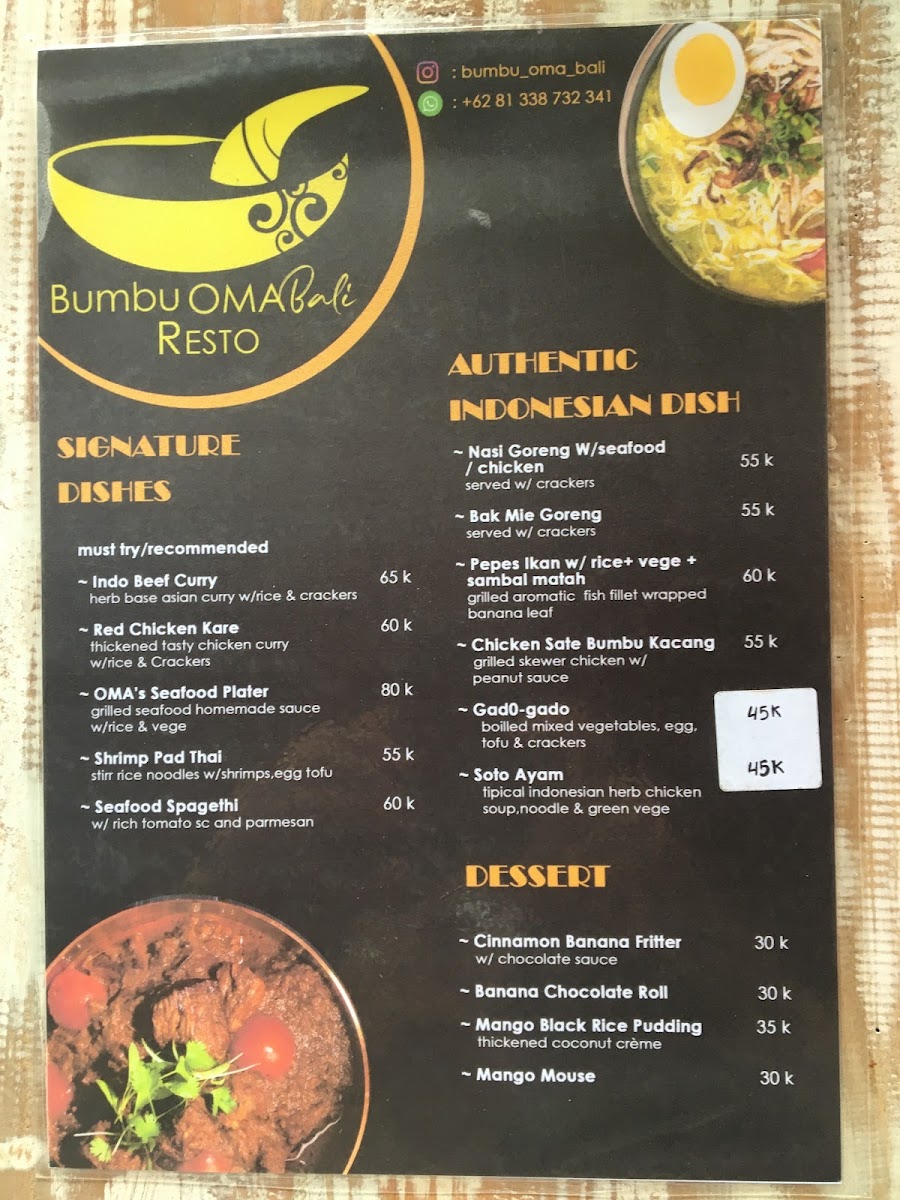 Bumbu Oma Bali Menu - Image 6